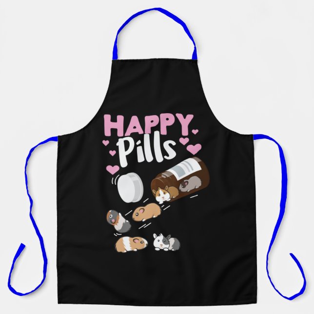 Happy Pill Guinea Pig Apron (Front)