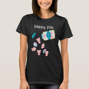 Happy Pills Pig Cute T-Shirt