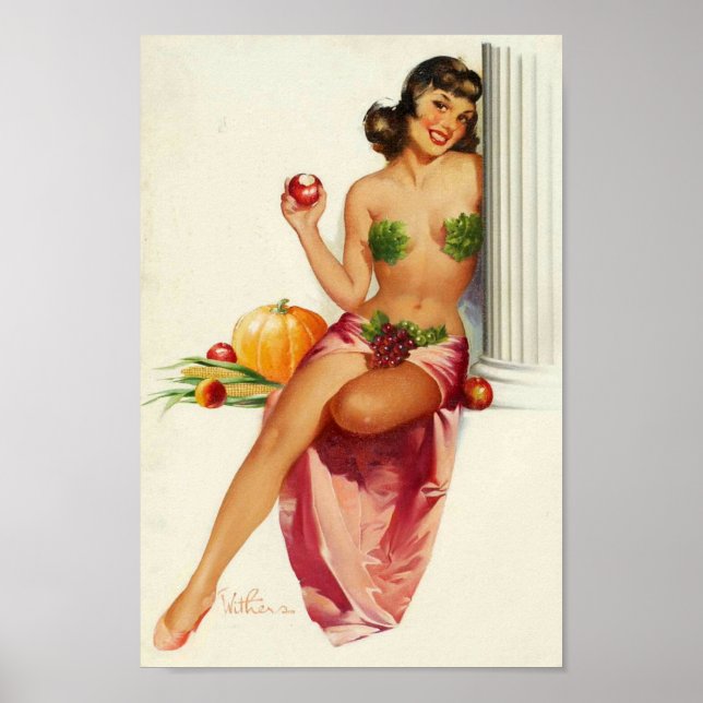 Happy Pin Up Poster (Front)