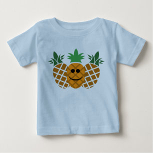 Happy Pineapple Design - Baby Fine Jersey T-Shirt