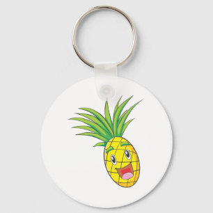 Happy Pineapple Keychain