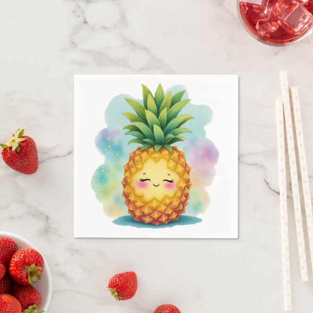Happy Pineapple Napkins (Insitu)