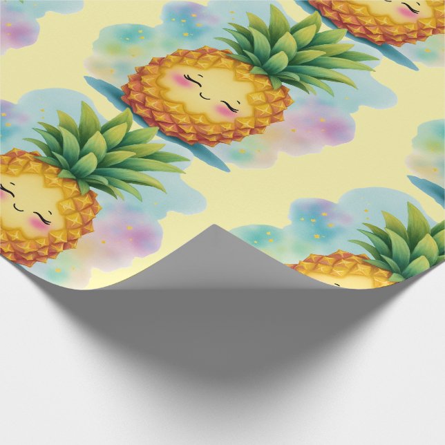 Happy Pineapple Wrapping Paper (Corner)