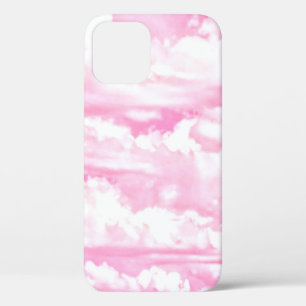 Happy Pink Clouds iPhone 12 Case