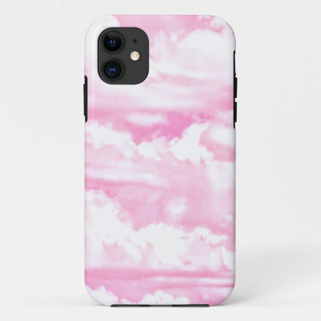 Happy Pink Clouds Case-Mate iPhone Case (Back)