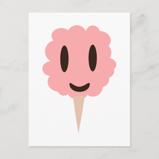 Happy Pink Cotton candy Postcard (Front)