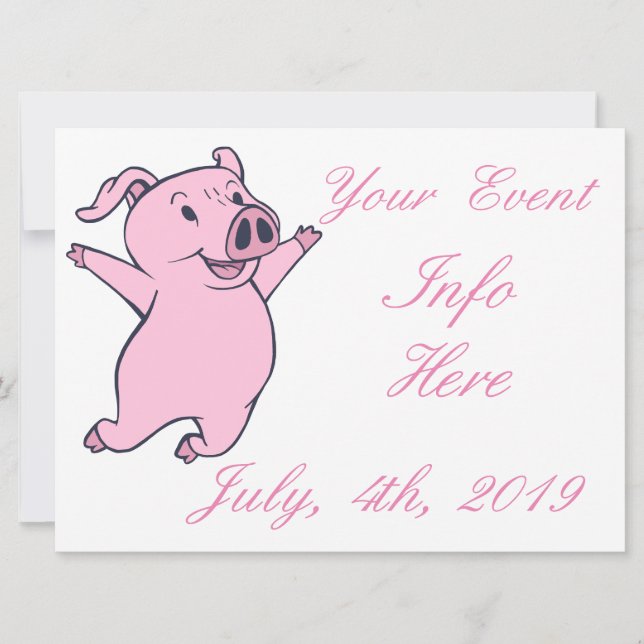 Happy Pink Pig Jumping Thunder_Cove (Front)
