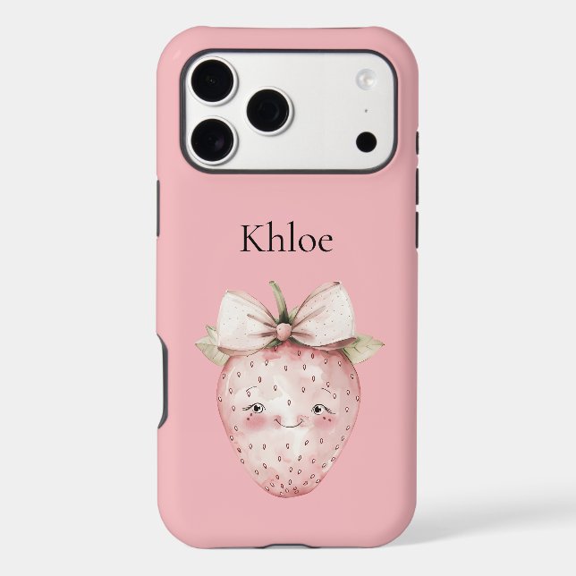 Happy Pink Strawberry (Back)