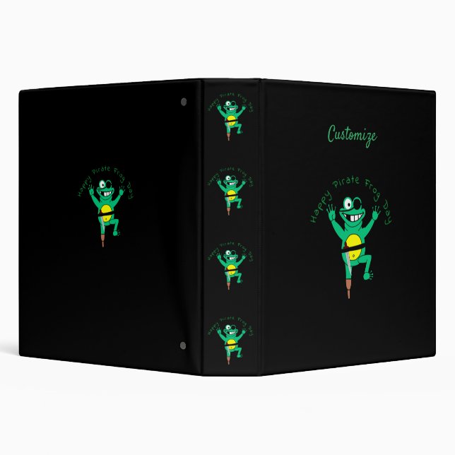 Happy Pirate Frog Day Thunder_Cove Binder (Background)