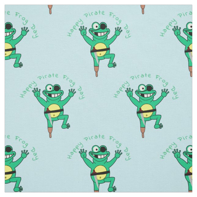 Happy Pirate Frog Day Thunder_Cove  Fabric (Swatch)