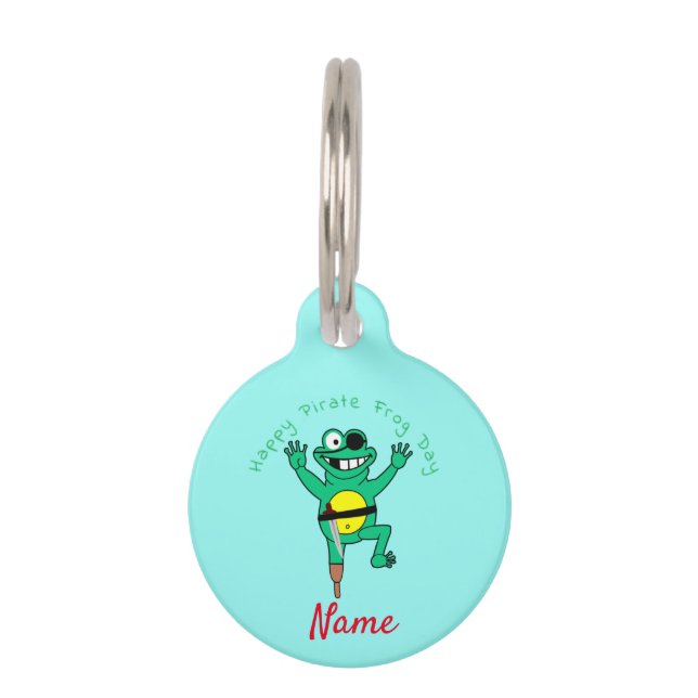 Happy Pirate Frog Day Thunder_Cove Pet Tag (Front)