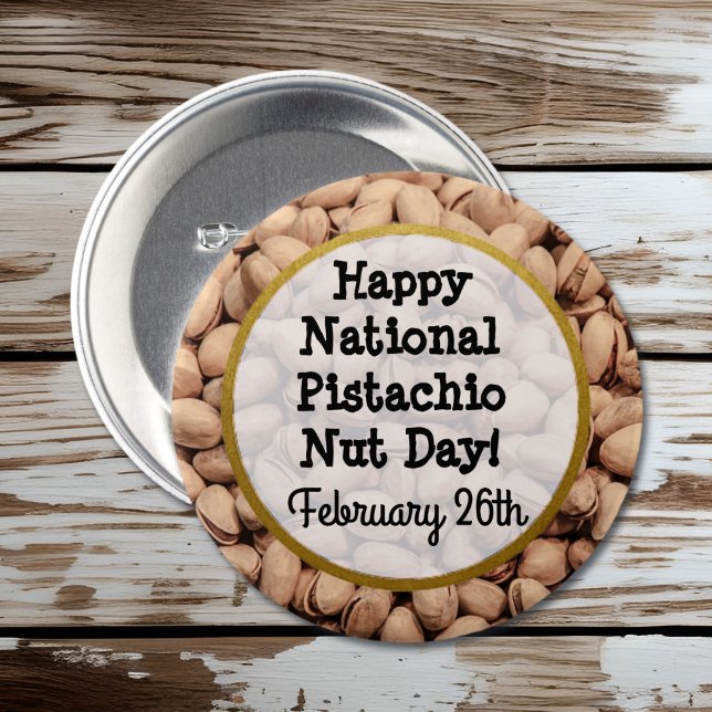 Happy Pistachio Nut Day February 26th Button (Creator Uploaded)