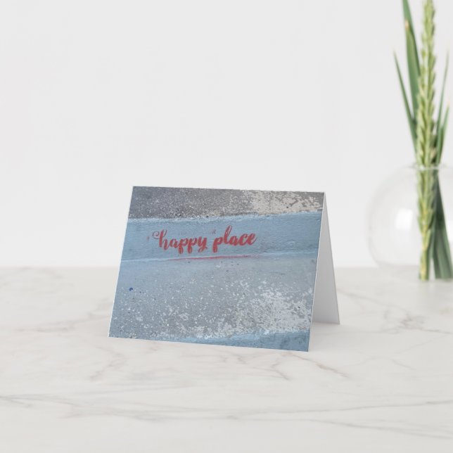 HAPPY PLACE carte pliée vierge (Devant)