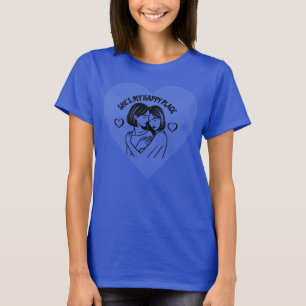 Happy Place Lesbian Couple T-Shirt