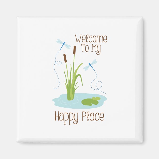 Happy Place Magnet (Front)