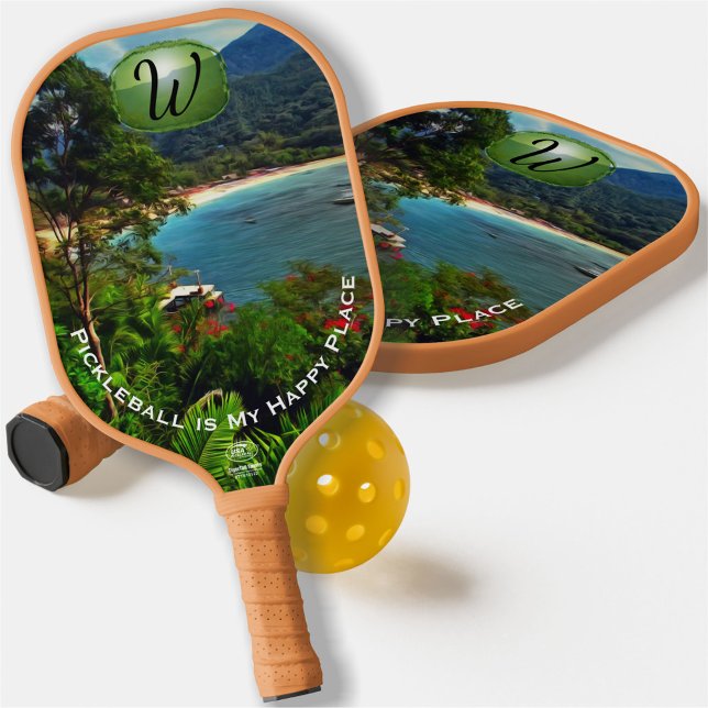 Happy Place Yelapa View 0828 Pickleball Paddle (Creator Uploaded)