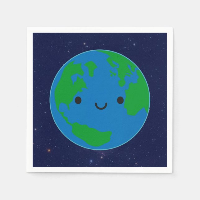 Happy Planet Earth Napkin (Front)