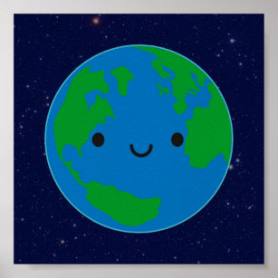 Happy Planet Earth Poster