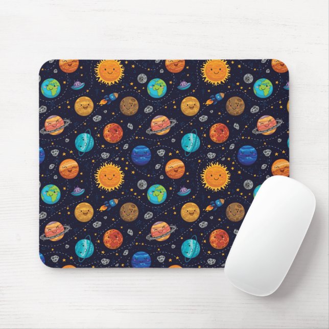 Happy Planet Mousepad (With Mouse)