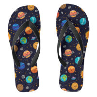 Happy Planets Flip Flops