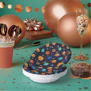 Happy Planets Paper Bowls Paper Plate