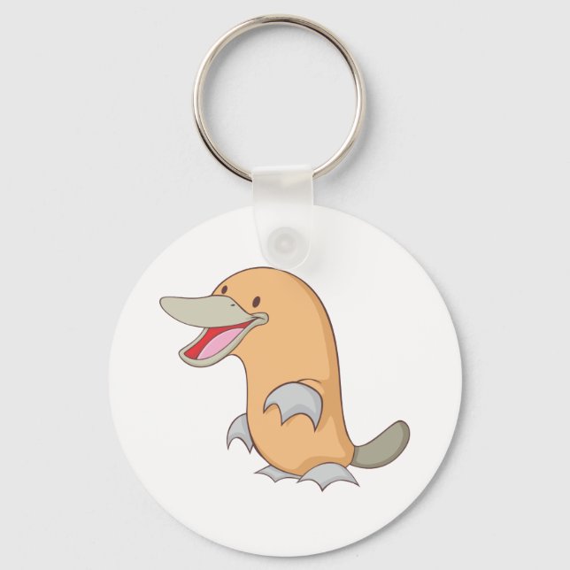 Happy Platypus Keychain (Front)