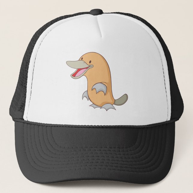 Happy Platypus Trucker Hat (Front)