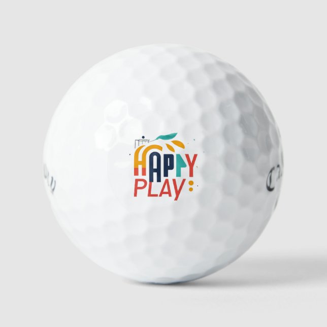 Happy Play Red Golf Balls (Front)