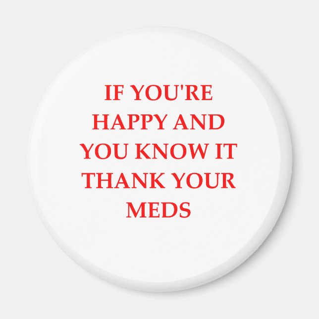 HAPPY.png Magnet (Front)