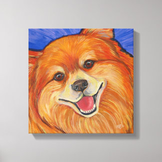Happy Pom Canvas Print