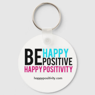Happy Positivity Keychain