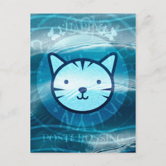 Happy Postcrossing Kitty Postcard