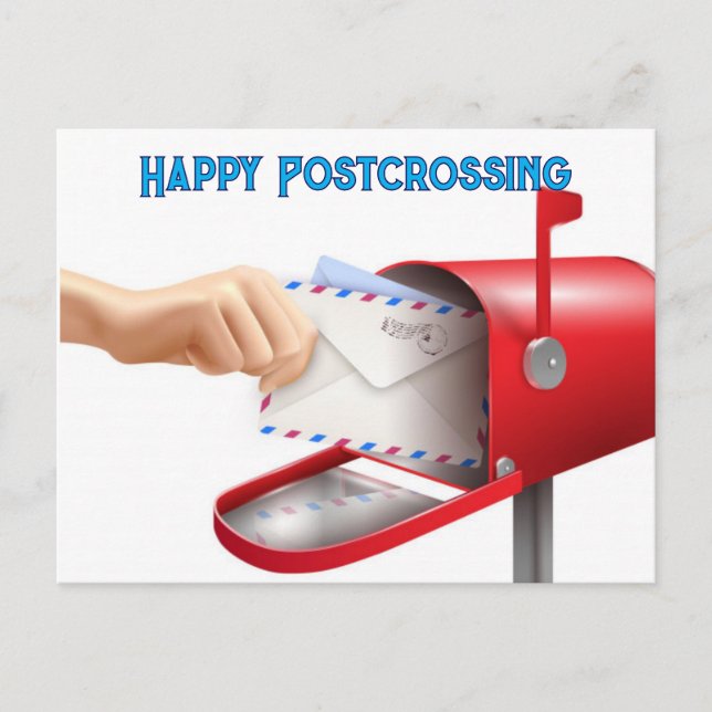 Happy Postcrossing Postcard (Front)