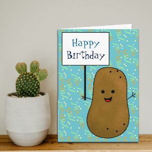 Happy Potato Birthday Card