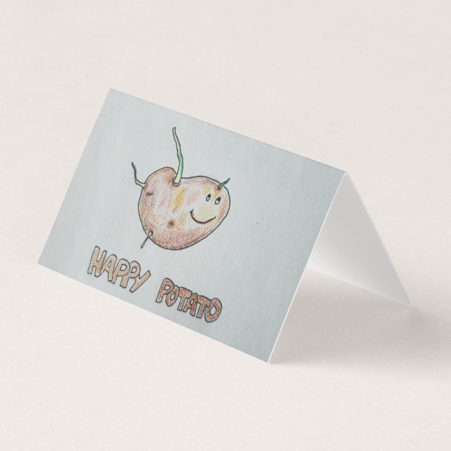 Happy Potato Folded Card (Front)