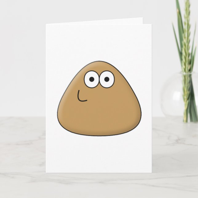 Happy Pou - Carte de voeux Vertical (Devant)