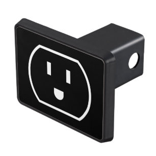 Happy power plug wall socket trailer trailer hitch cover