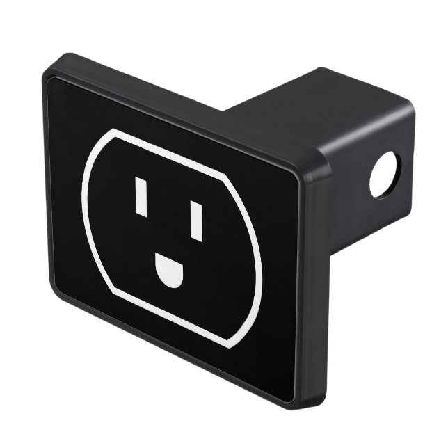 Happy power plug wall socket trailer trailer hitch cover (Top Right)