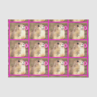 Happy Praire dog tissue paper