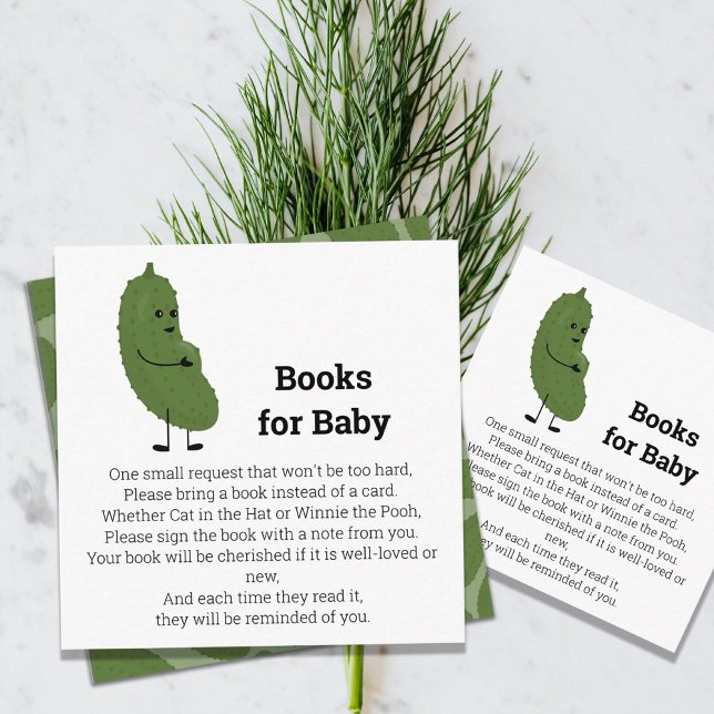Happy pregnant pickle books for baby enclosure card (Creator Uploaded)