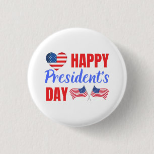Happy President's Day  1 Inch Round Button