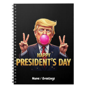 Happy President's Day Celebrate Patriotism Freedom Notebook