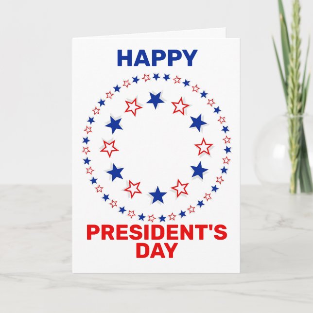 Happy President's day Holiday Card (Front)
