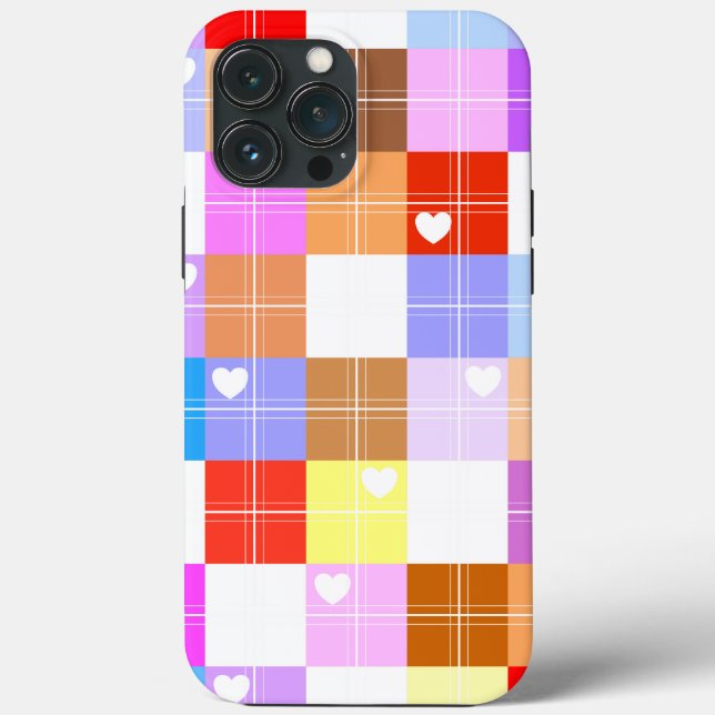 Happy - Pretty In Plaid 13 - iPhone Case (Back)