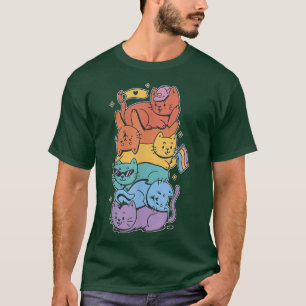 Happy Pride LGBTQ cute Cat Pet Pride Month T-Shirt