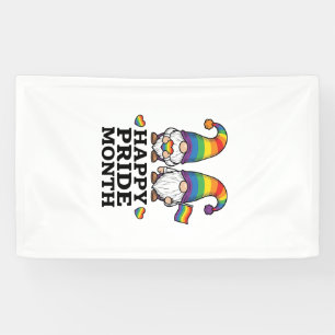 Happy Pride Month Gnome Vintage Rainbow Shirt_1 Banner