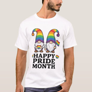 Happy Pride Month Gnome Vintage Rainbow Shirt_1 T-Shirt
