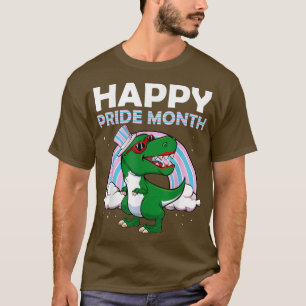 Happy Pride Month LGBT-Q Dinosaur Transgender Prid T-Shirt