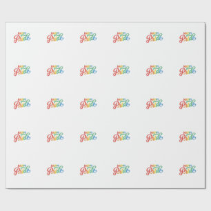 Happy Pride Vintage Rainbow Typography Shirt_1 Wrapping Paper