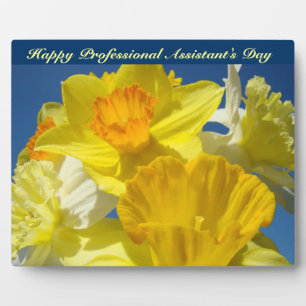 Happy Professional Assistant's Day! Flower signs Plaque